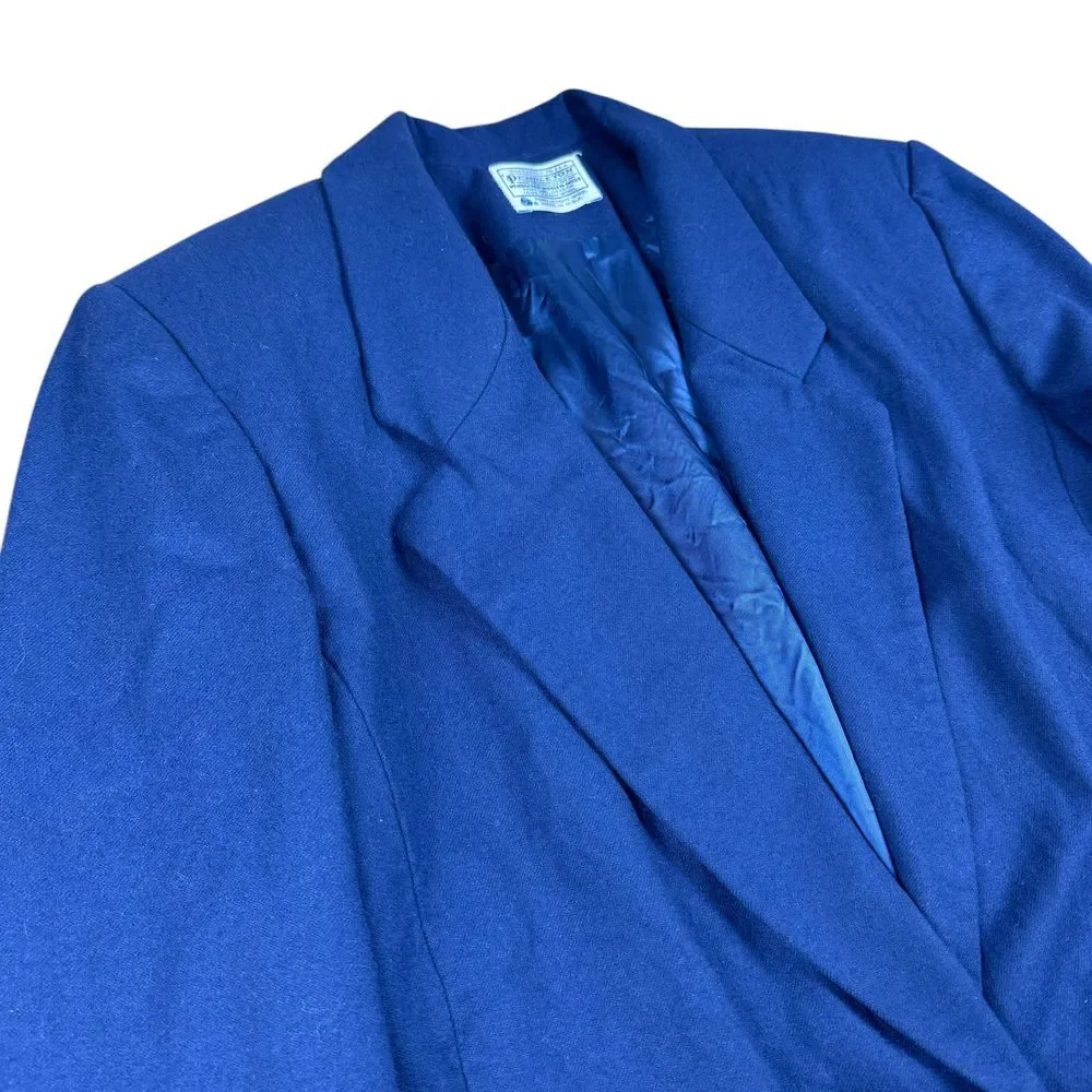 Pendleton Wool Blazer Women's 16W USA 100% Virgin Wool‎ Preppy Business Casual